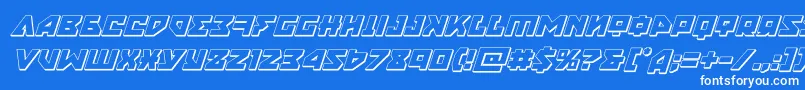 nyet3dital Font – White Fonts on Blue Background