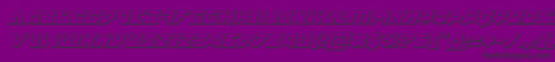 nyet3dital Font – Black Fonts on Purple Background
