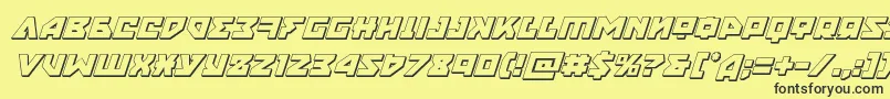 nyet3dital Font – Black Fonts on Yellow Background