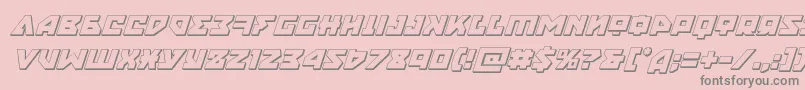 nyet3dital Font – Gray Fonts on Pink Background