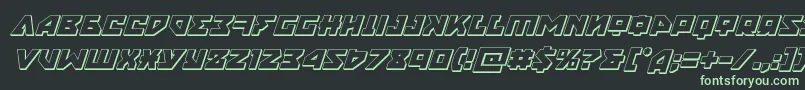 nyet3dital Font – Green Fonts on Black Background