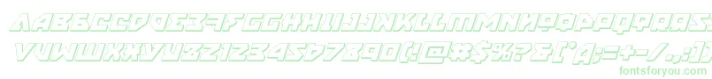 nyet3dital Font – Green Fonts on White Background