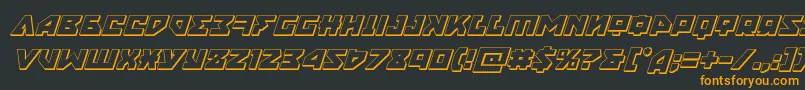 nyet3dital Font – Orange Fonts on Black Background