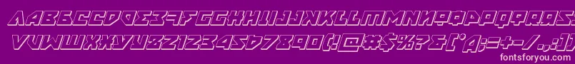 nyet3dital Font – Pink Fonts on Purple Background