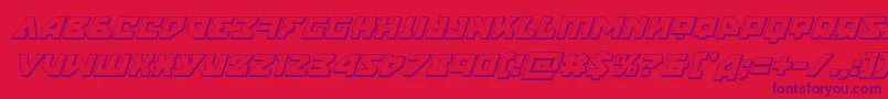 nyet3dital Font – Purple Fonts on Red Background