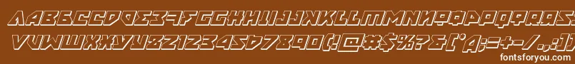 nyet3dital Font – White Fonts on Brown Background