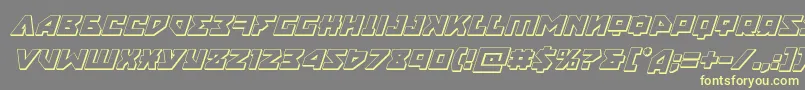 nyet3dital Font – Yellow Fonts on Gray Background
