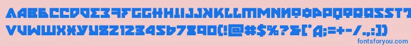 nyetbold Font – Blue Fonts on Pink Background