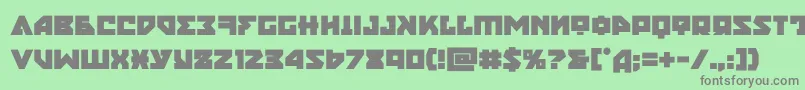 nyetbold Font – Gray Fonts on Green Background