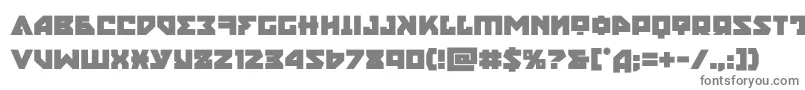 フォントnyetbold – 白い背景に灰色の文字
