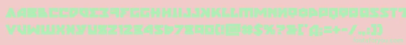 nyetbold Font – Green Fonts on Pink Background