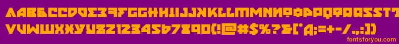 nyetbold Font – Orange Fonts on Purple Background