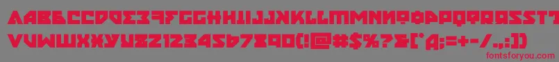 nyetbold Font – Red Fonts on Gray Background