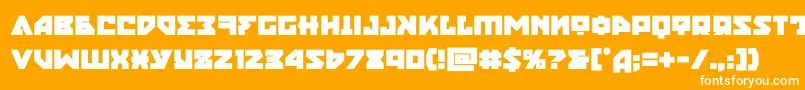 nyetbold Font – White Fonts on Orange Background