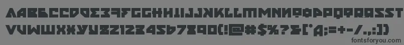 フォントnyetbold – 黒い文字の灰色の背景