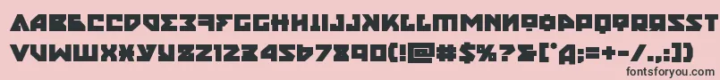Шрифт nyetbold – чёрные шрифты на розовом фоне