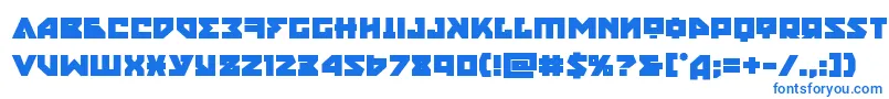 nyetbold-fontti – siniset fontit valkoisella taustalla