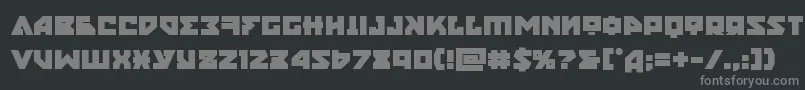 nyetbold Font – Gray Fonts on Black Background