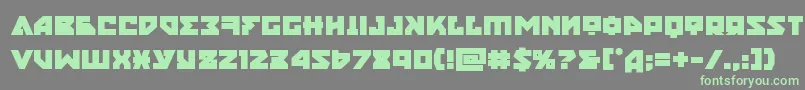 Шрифт nyetbold – зелёные шрифты на сером фоне