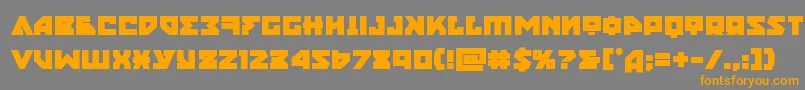 nyetbold-Schriftart – Orangefarbene Schriften auf grauem Hintergrund