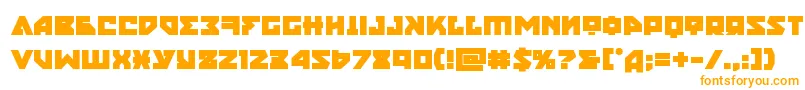 nyetbold Font – Orange Fonts on White Background