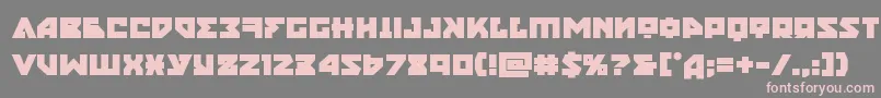 フォントnyetbold – 灰色の背景にピンクのフォント