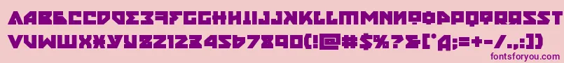 nyetbold-Schriftart – Violette Schriften auf rosa Hintergrund