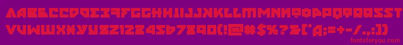 nyetbold Font – Red Fonts on Purple Background