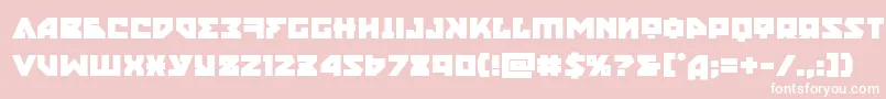 フォントnyetbold – ピンクの背景に白い文字