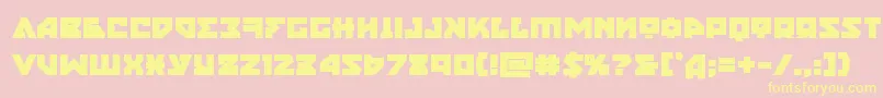 Шрифт nyetbold – жёлтые шрифты на розовом фоне