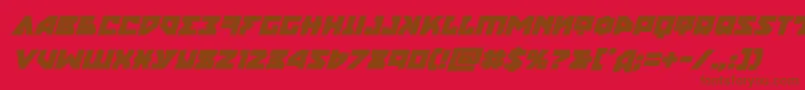 nyetboldital-fontti – ruskeat fontit punaisella taustalla