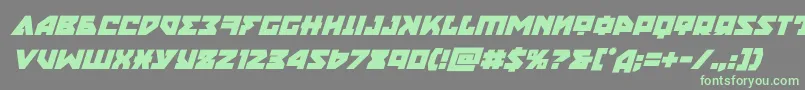 Шрифт nyetboldital – зелёные шрифты на сером фоне