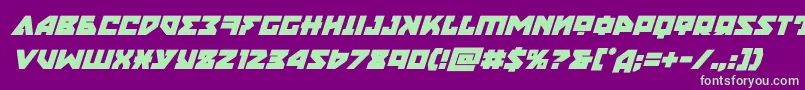 Шрифт nyetboldital – зелёные шрифты на фиолетовом фоне