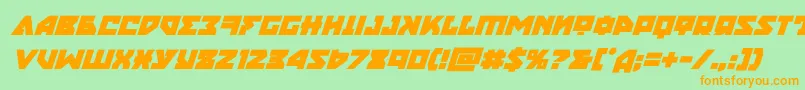 nyetboldital Font – Orange Fonts on Green Background