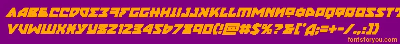 nyetboldital Font – Orange Fonts on Purple Background