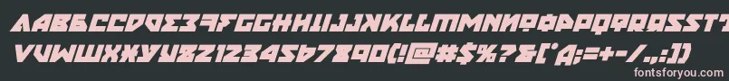 Шрифт nyetboldital – розовые шрифты на чёрном фоне