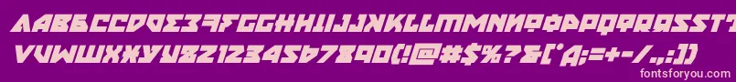 nyetboldital Font – Pink Fonts on Purple Background