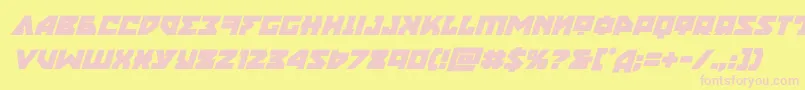 nyetboldital Font – Pink Fonts on Yellow Background