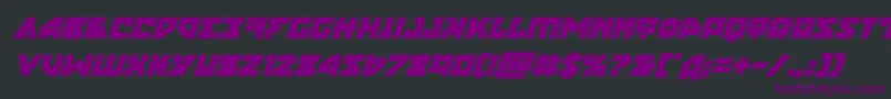 Шрифт nyetboldital – фиолетовые шрифты на чёрном фоне