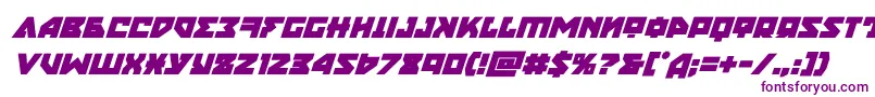 nyetboldital-Schriftart – Violette Schriften auf weißem Hintergrund