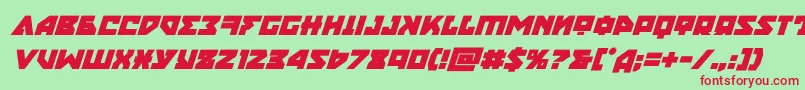 nyetboldital Font – Red Fonts on Green Background