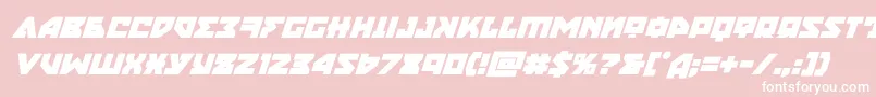 nyetboldital Font – White Fonts on Pink Background