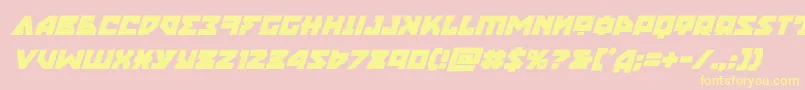 nyetboldital Font – Yellow Fonts on Pink Background