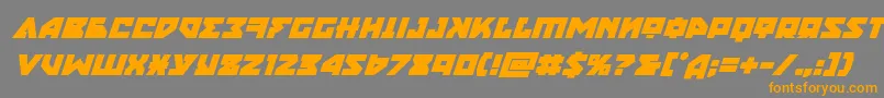 nyetboldital Font – Orange Fonts on Gray Background