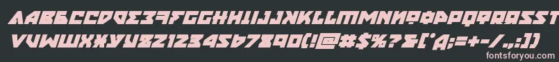 nyetboldital Font – Pink Fonts on Black Background