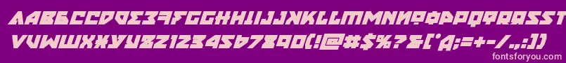 nyetboldital Font – Pink Fonts on Purple Background