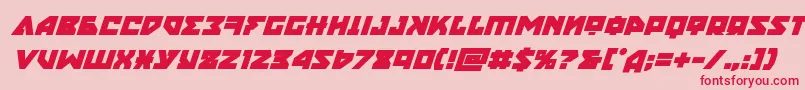 nyetboldital Font – Red Fonts on Pink Background