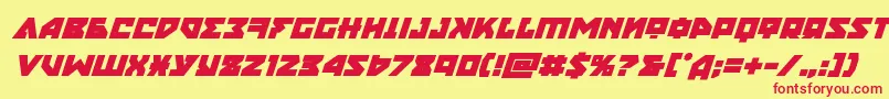 nyetboldital Font – Red Fonts on Yellow Background