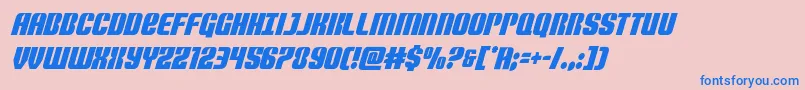 Nightwraithcondital Font – Blue Fonts on Pink Background