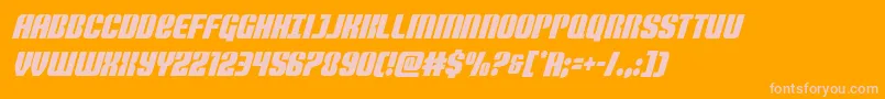 Nightwraithcondital Font – Pink Fonts on Orange Background
